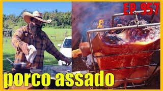 leitão assado inteiro para o almoço de domingo [upl. by Eseela]