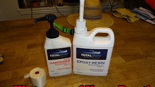 Total Boat 2 Part Epoxy Kit For Taping and Sealing Your Boat Hull [upl. by Velleman]