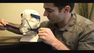 Quattro ResMed Full Face CPAP Mask Fitting and Assembly Video [upl. by Tanaka]