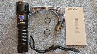 Mateminco A1s SFT40 2200lm Flashlight  Unboxing amp Outdoor Test [upl. by Aicinat]