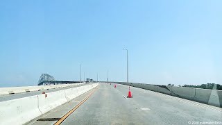 Francis Scott Key Bridge Eastbound I695  Baltimore Beltway Outer Loop [upl. by Birmingham]