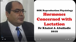 Hormones concerned with lactation 32019 by Dr Khaled A Abulfadle [upl. by Namie]