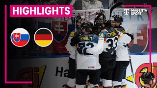 Slowakei  Deutschland IIHF EishockeyWM  MAGENTA SPORT [upl. by Moscow]