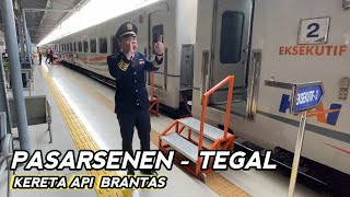 DINAS KERETA API BRANTAS KE STASIUN TEGAL  KONDEKTUR KERETA API [upl. by Nahtanaoj]