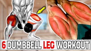 6 Leg Exercises With Dumbbell Only [upl. by Jillane854]