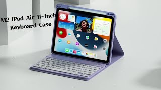 M2 iPad Air 11quot 2024 Keyboard Case  iPad Essential Accessories from Fintie  iPad Air Aesthetic ✨ [upl. by Sharon828]