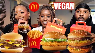 VEGAN MC DONALDS TASTE TEST  IS MR CHARLIES STILL WORTH IT [upl. by Adnirim]