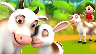 Gaiya Meri Aati Hai Hindi Nursery Rhymes for Kids गैया मेरी आती है  3D Animated Hindi Balgeet Poems [upl. by Alrep996]