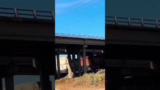 Train 🚂 passing under Highway bridge [upl. by Ahset204]