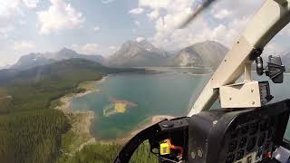 Mount Assiniboine Provincial Park Helicopter ride [upl. by Htyderem]