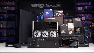 「BRO」4K Water Cooled PC Build PHANTEKS NV9 Lowkey luxuryWith RTX4090 Matrix 追风者NV9黑色海景房 pcbuild [upl. by Ambrogio]