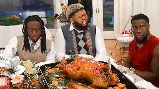 Thanksgiving Dinner With Kevin Hart amp Druski [upl. by Ezmeralda]