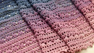 Blue Belle Shawl Crochet Pattern [upl. by Babby]