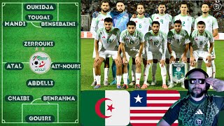 🚨QCAN 2025 ALGERIE  MON ONZE TITULAIRE FACE AU LIBERIA [upl. by Alehs]