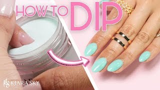 💅🏼How to do Dip Powder for Beginners ✨ Nail Tutorial ⚬ Dip Powder 101 📚✅ [upl. by Naimerej]