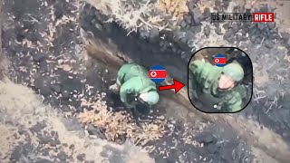 Ukrainian FPV drone operators take out North Korean soldiers one by one near Kurakhove [upl. by Ayala]