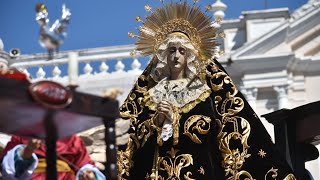 DOLOROSA CONSAGRADA  Salida procesión extraordinaria Virgen de Soledad Santo Domingo 2023 [upl. by Lhamaj]