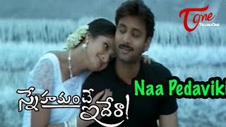 Snehamante Idera Songs  Naa Pedaviki  Sumanth  Pratyusha [upl. by Einatirb]