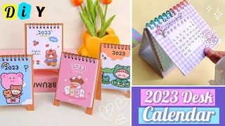 How to make a 2023 desk calendar at home  DIY Calendar 2023 [upl. by Penrod]