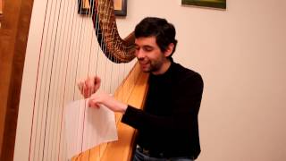 quotScaryquot sounds on the harp extended technique  Harp Tuesday episode 68 [upl. by Milka]