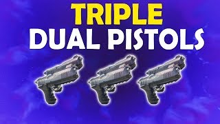 TRIPLE DUAL PISTOLS BETTER THAN SHOTGUNS  DAEQUAN TOXIC  Fortnite Battle Royale [upl. by Araid454]