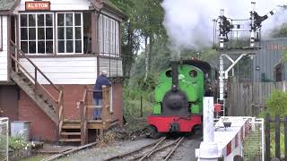 South Tynedale Railway 40th Anniversary Steam Special BARBER amp GREEN DRAGON 160923 [upl. by Atiuqa431]