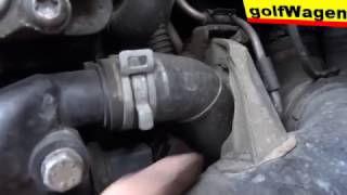 How to replace coolant temperature sensor on VW Golf 5 19TDI 06A919501A [upl. by Nason207]