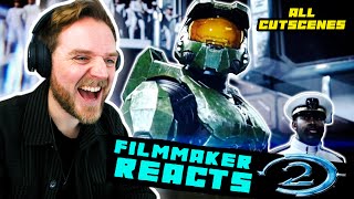 FILMMAKER REACTS TO HALO 2 ANNIVERSARY  ALL CUTSCENES [upl. by Cartwright]