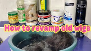 HOW TO REVAMP WIGS FOR BEGINNERS  REVAMP 101 revamp wig wigtransformation wigrevamp [upl. by Arehc]