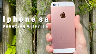 iPhone SE  1st generation  unboxing and set up 💖 [upl. by Nuzzi694]