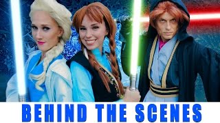 Jedi Princesses  FROZEN STAR WARS BTS [upl. by Annadal]