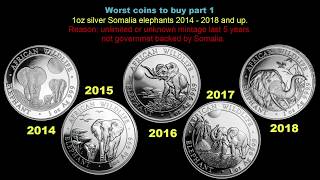 dont buy this coin somalia elephant silver coins worst coins [upl. by Asta]