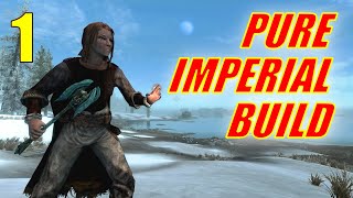 Skyrim PURE IMPERIAL SPELLSWORD Walkthrough NO SMITHING NO ALCHEMY Part 1 Use the Voice [upl. by Anitsyrhk]