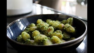 VEGAN  Gnocchi With HomeMade Pesto [upl. by Vala696]