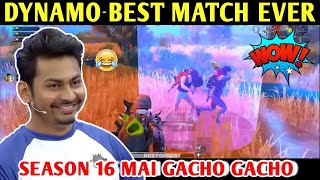 DYNAMO  ONE OF THE BEST MATCH EVER  PUBG MOBILE  BEST OF BEST [upl. by Zipporah]