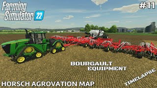 Seeding using the biggest BOURGAULT equipment  Horsch AgroVation Map  Fs22 Timelapse  Ep11  PS5 [upl. by Frantz330]