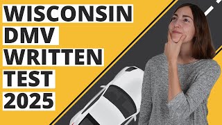 Wisconsin DMV Written Test 2025 60 Questions with Explained Answers [upl. by Sices]