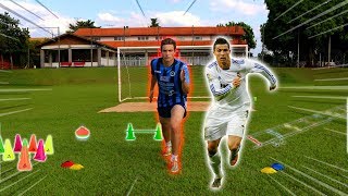 CRISTIANO RONALDO vs JOGADOR AMADOR   quem vence [upl. by Naaman]