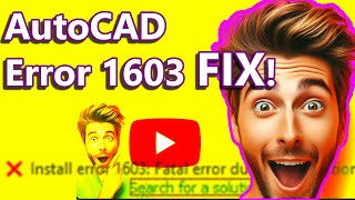 AutoCAD Error 1603 Here’s the Fix 🛠️ AutoCAD installation failed [upl. by Letsyrc985]