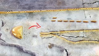 Gold chainmaking process  How to make 24k chain necklace gold [upl. by Amirak]