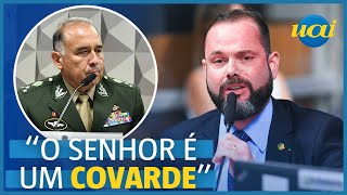 Jorge Seif chama general do Exército de quotcovardequot em CPMI [upl. by Ennasil495]