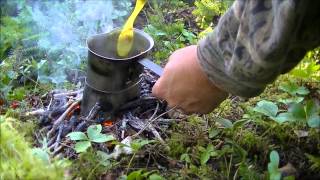 Canteen cup cooking series part 5The Finale Pork fried riceOshawabushcraft [upl. by Puett]