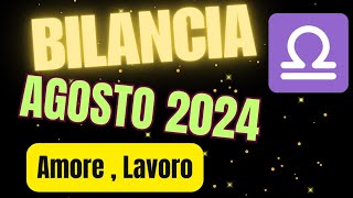 BILANCIA DENARO AMORE AGOSTO 2024tarocchioggi INTERATTIVO TAROCCHI [upl. by Lavoie]