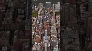 🌆🚁 360° Empire State Building Touch the Sky 🗽✨ shorts travel leaningtowerofpisa drone [upl. by Sihtam666]