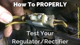 How To Test A RegulatorRectifier [upl. by Nnylsor]