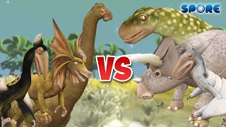 Dino Face Off S5  SPORE [upl. by Volney341]