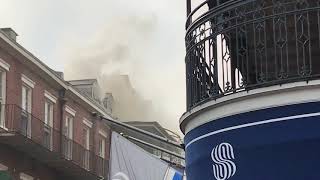 French Quarter restaurant on fire [upl. by Eitisahc192]