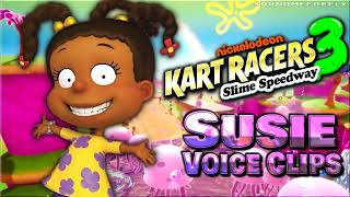 All Susie Carmichael Voice Clips • Nickelodeon Kart Racers 3 Slime Speedway • Voice Lines • 2021 [upl. by Bocock]