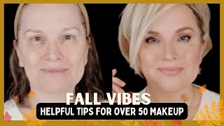 GORGEOUS NEUTRAL FALL MAKEUP PERFECT FOR THOSE OVER 50  STEPBYSTEP WITH EASY TIPS amp TRICKS [upl. by Arihsat]