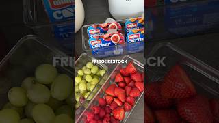 fridge restock asmr 🍓✨ organization satisfying refill motivation lifestyle aesthetic [upl. by Follansbee499]